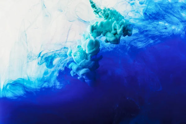 Fondo Abstracto Con Flujo Humo Azul Turquesa — Foto de Stock