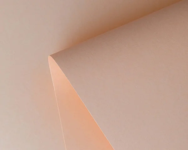 Close View Beautiful Tender Beige Paper Sheet — Stock Photo, Image