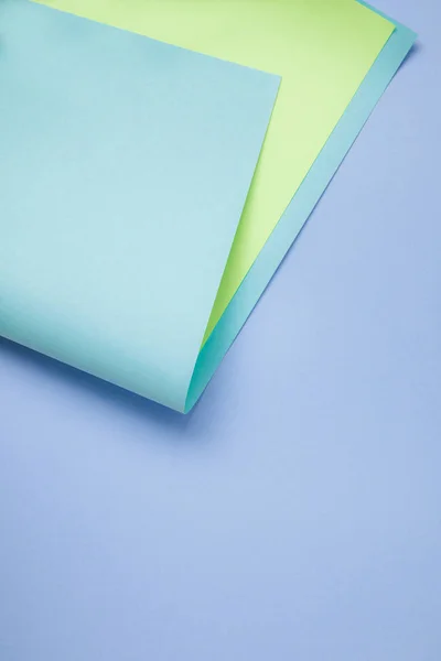 Tender Creative Background Blue Green Colored Paper — Stock Photo, Image