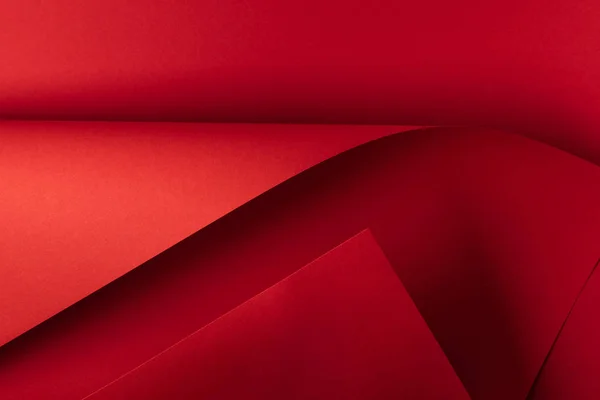 Vista Cerca Del Fondo Papel Decorativo Rojo Brillante — Foto de Stock