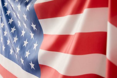 close up view of united states of america flag   clipart