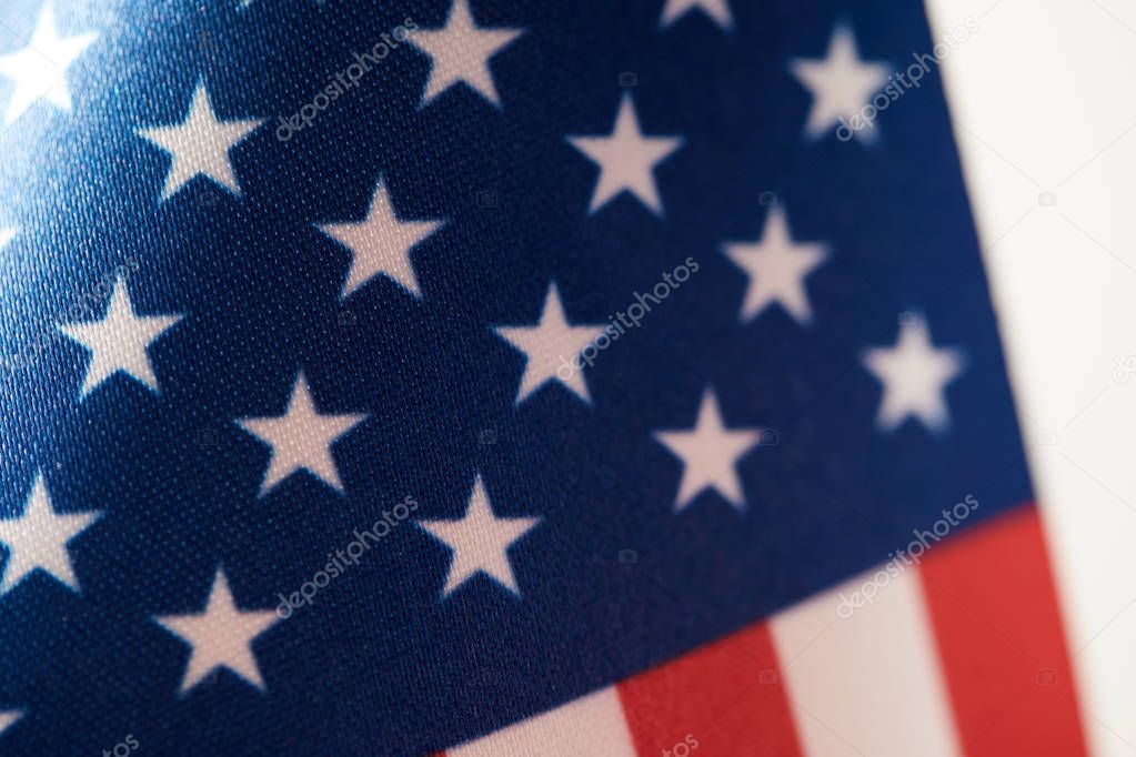 partial view of united states of america flag 