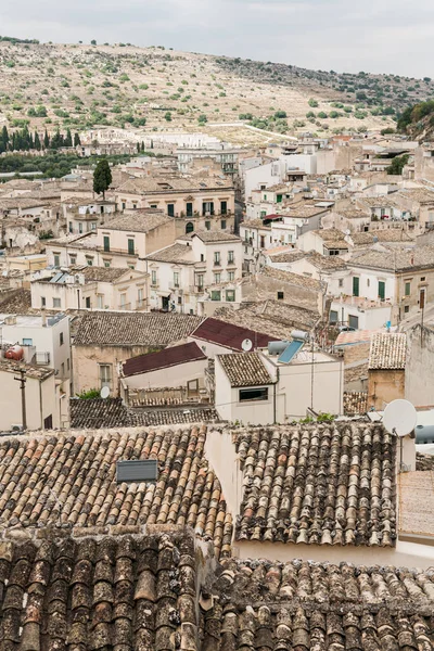 Oude Stad Met Kleine Huizen Scicli Italië — Stockfoto