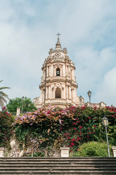Modica Italy October 2019 Low Angle View Baroque Cathedral San — Stock Photo, Image