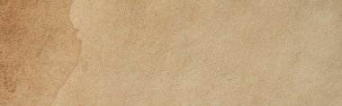 top view of vintage beige paper texture, panoramic shot clipart