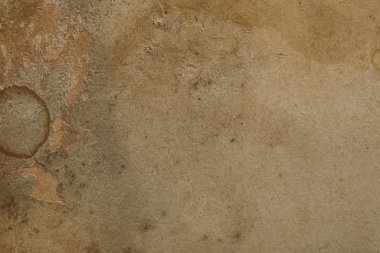 top view of vintage dirty beige paper texture with copy space