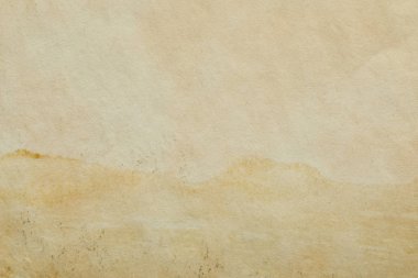 Kopya alanı olan eski bej kağıt dokusunun üst görünümü