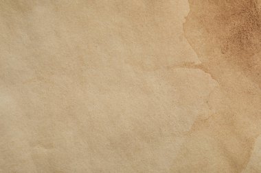 top view of vintage beige paper texture with copy space clipart
