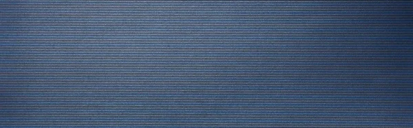 Vista Superior Textura Papel Azul Vacío Rayado Plano Panorámico — Foto de Stock