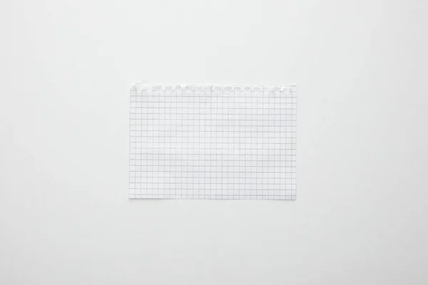 Top View Empty Paper Isolated White — Stockfoto