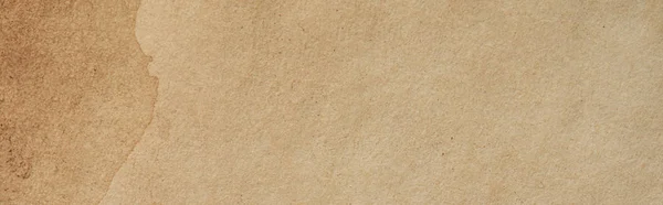 Vista Superior Textura Papel Beige Vintage Plano Panorámico — Foto de Stock