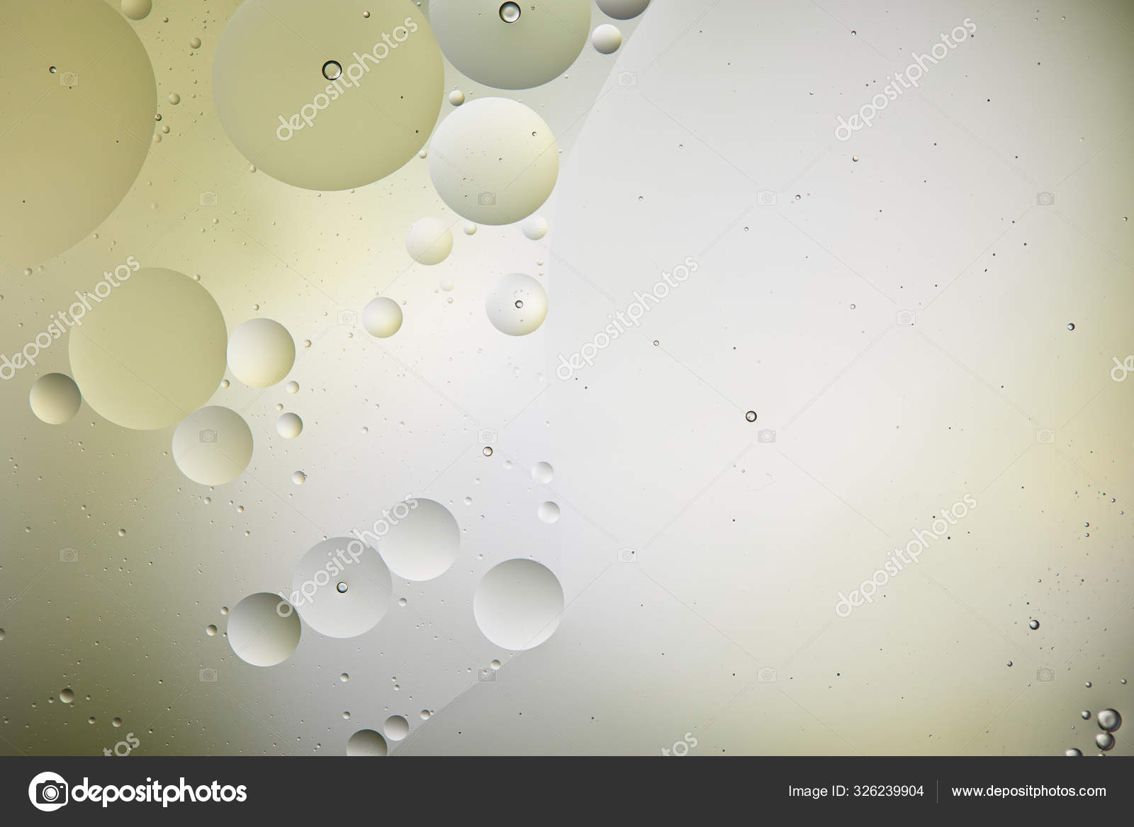 Creative Background Mixed Water Oil Bubbles Light Green Grey Color Stock  Photo by ©AntonMatyukha 326239904