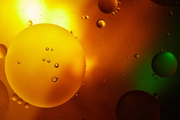 Abstract Orange Green Color Background Mixed Water Oil — Stock Photo, Image