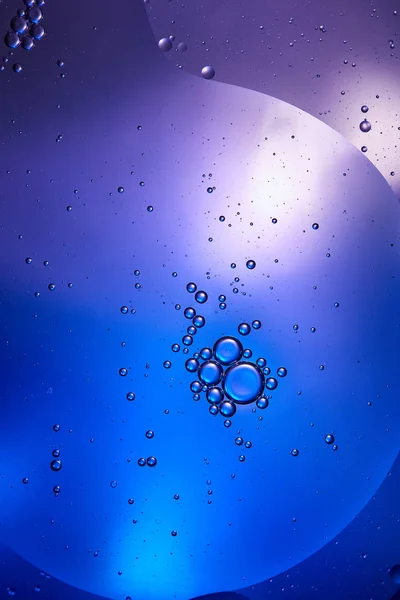 Fondo Abstracto Agua Mezclada Aceite Color Azul Púrpura —  Fotos de Stock