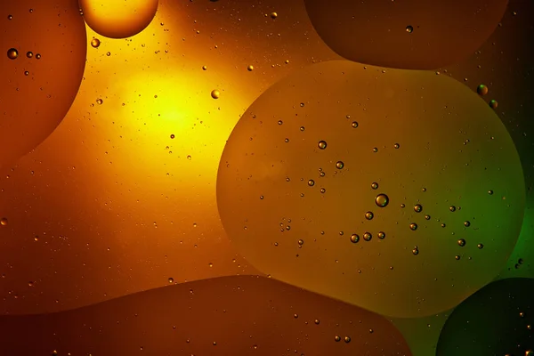 Beautiful Orange Color Abstract Background Mixed Water Oil — Stock Photo, Image