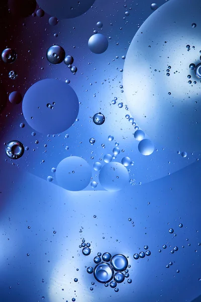 Hermoso Fondo Abstracto Color Agua Mezclada Aceite Color Azul — Foto de Stock