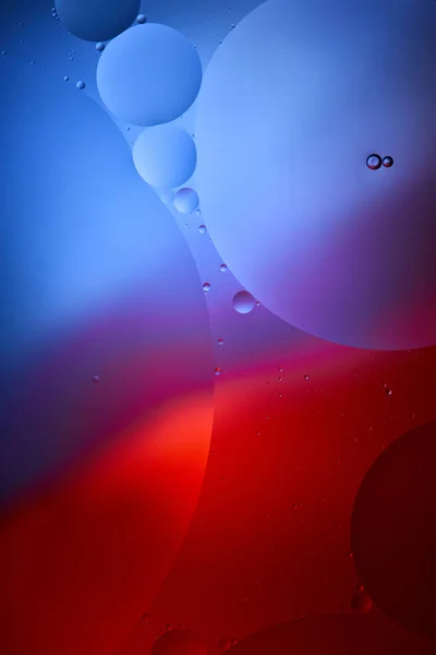 Beautiful Abstract Background Mixed Water Oil Blue Red Color — Stock Photo, Image