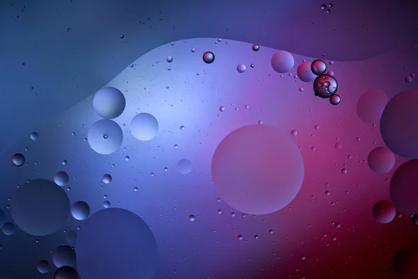 Mooie Abstracte Achtergrond Van Gemengd Water Olie Blauwe Paarse Kleur — Stockfoto