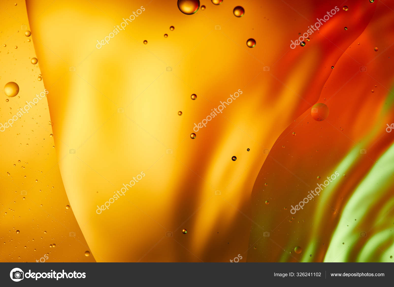 Abstract Orange Red Green Color Background Mixed Water Oil Stock Photo by  ©AntonMatyukha 326241102