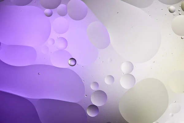 Abstract Purple Grey Color Texture Mixed Water Oil Bubbles — Stock Photo, Image