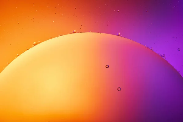 Hermoso Fondo Abstracto Agua Mezclada Aceite Color Naranja Rojo Púrpura — Foto de Stock