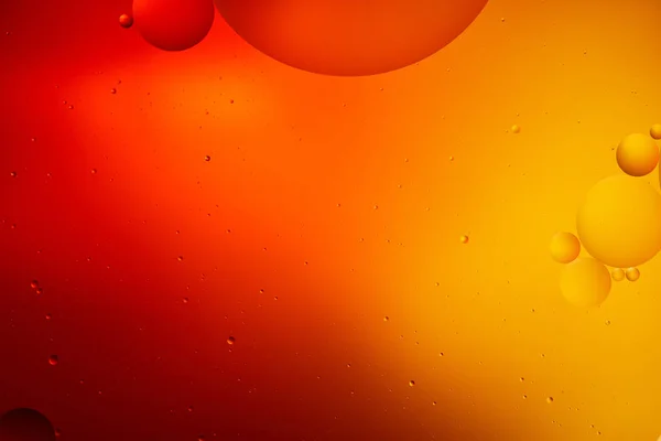Fondo Color Naranja Rojo Abstracto Creativo Agua Mezclada Aceite — Foto de Stock