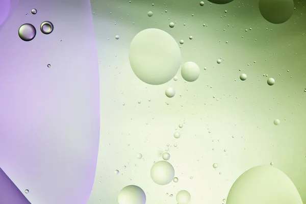 Beautiful Abstract Background Mixed Water Oil Light Green Purple Color — Stock Photo, Image