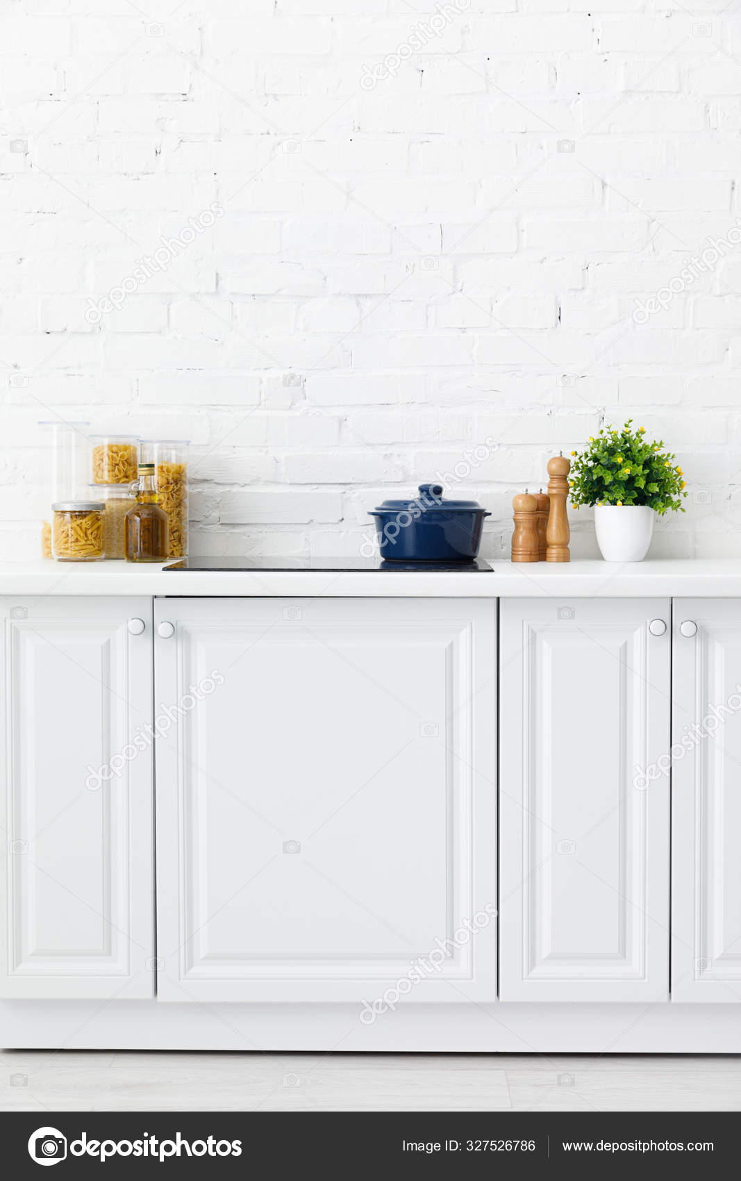 white induction cooktop