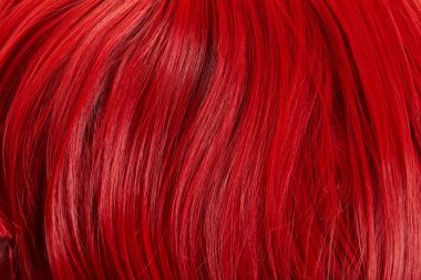 Close up view of colored red hair  clipart