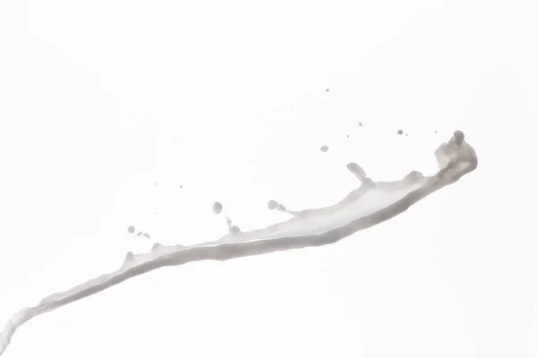 Zuiver Verse Witte Melk Splash Geïsoleerd Wit — Stockfoto