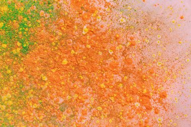orange, yellow and green colorful holi paint explosion clipart