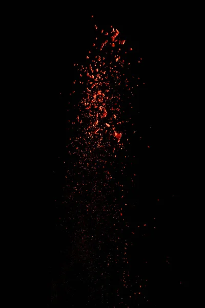 Красный Красочный Холи Краски Взрыв Черном Фоне — стоковое фото