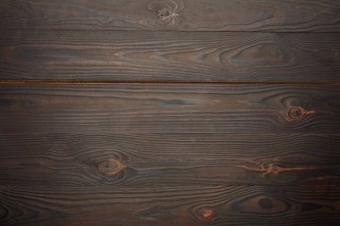 Top view of brown wooden background clipart