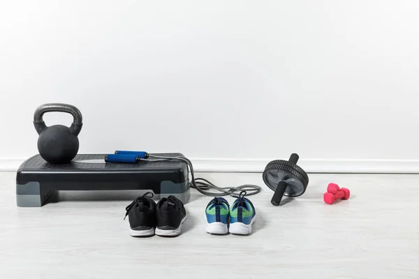 Step Platform Sport Equipment Floor Home — Stock Photo, Image