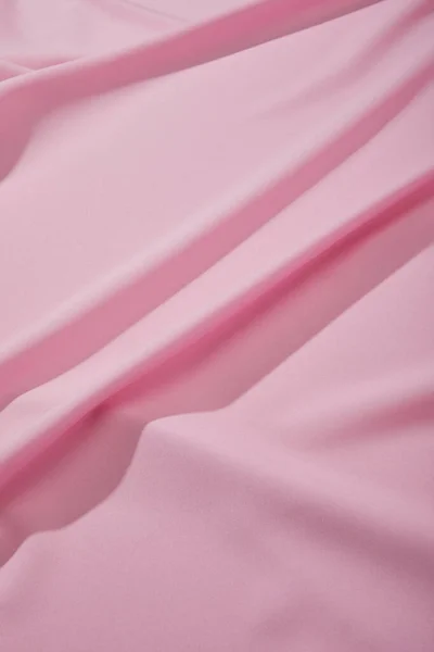 Close View Pink Soft Wavy Fabric — Stock Photo, Image