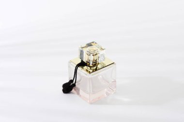 luxury perfume bottle on white background clipart