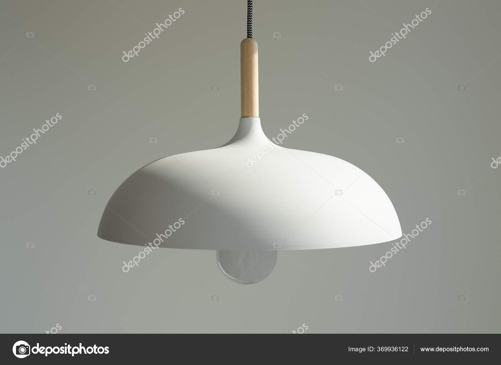 White Modern Lamp Light Bulb — Stock Photo © AntonMatyukha 369936122