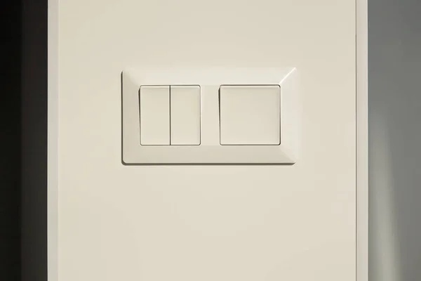 Modern Switch White Wall Apartment — Stock Photo, Image