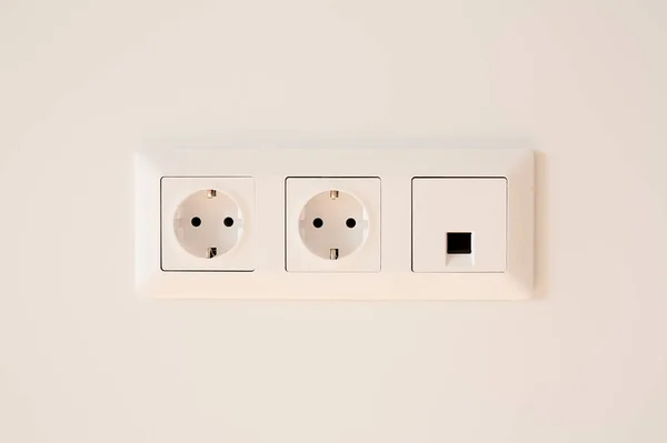 Switch Power Plugs White — Stock Photo, Image