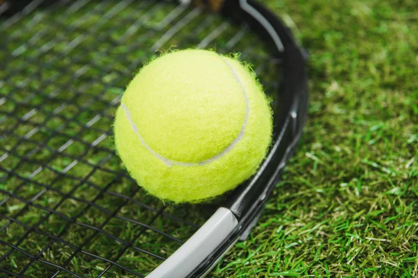 Tennis racquet and ball 3 — Stock Photo