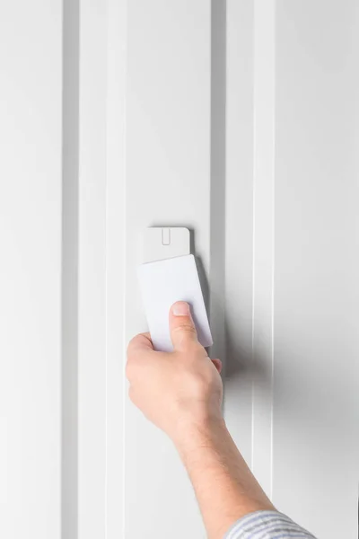 Electronic door lock — Stock Photo