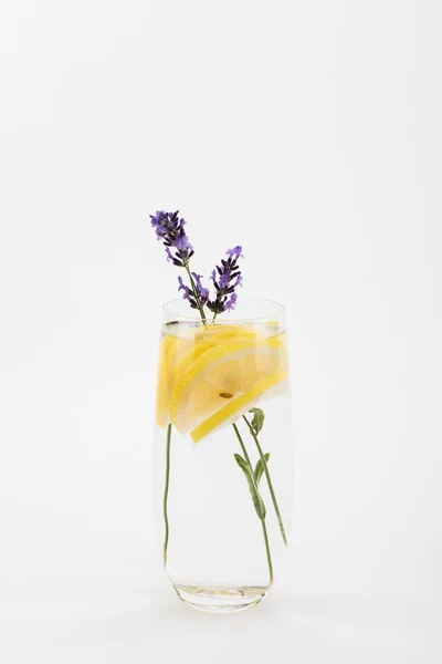 Homemade lemonade with lavender — Stock Photo