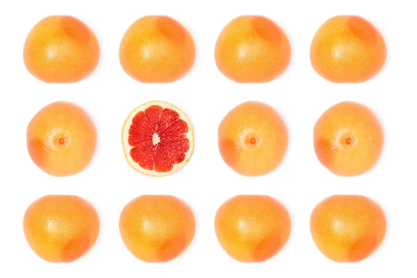 Composition of fresh ripe grapefruits — Stock Photo