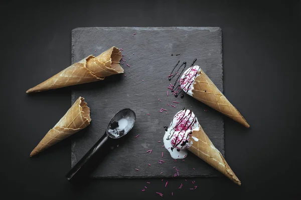 Homemade ice cream — Stock Photo