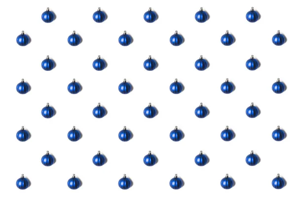 Blue christmas balls — Stock Photo