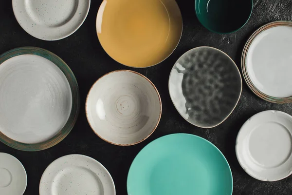 Various ceramic plates — Stock Photo