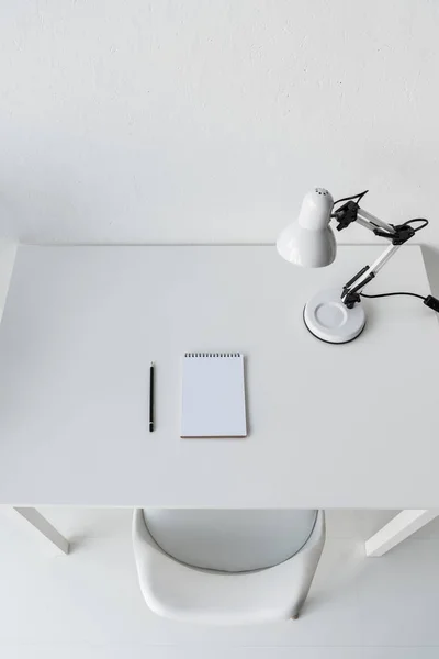 Stylish white workplace — Stock Photo