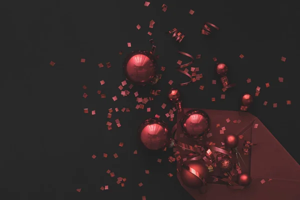 Red christmas decorations — Stock Photo
