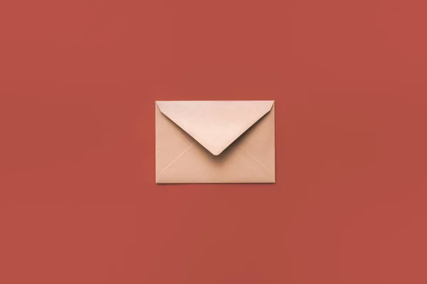 Christmas kraft envelope — Stock Photo