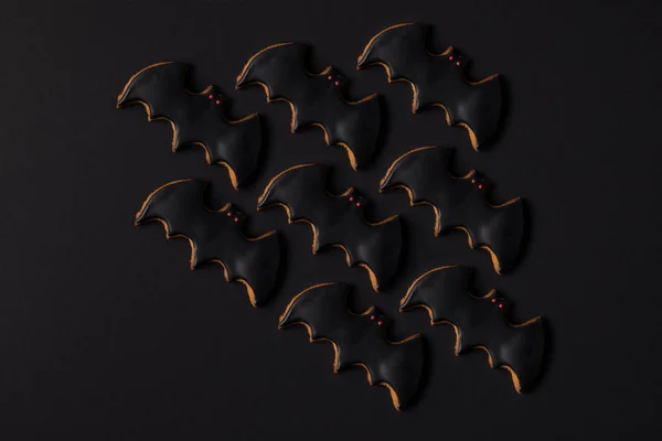 Biscotti di pipistrello Halloween — Foto stock